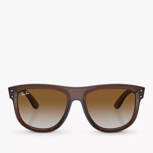 Ray-Ban Reverse Boyfriend in Transparent Brown in Clear Gradient Brown